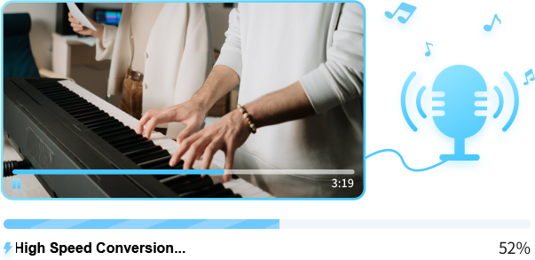 Audio extraction from a video