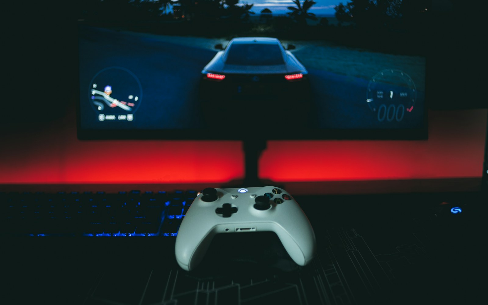 Gaming monitor and controller ready for high-quality gameplay capture